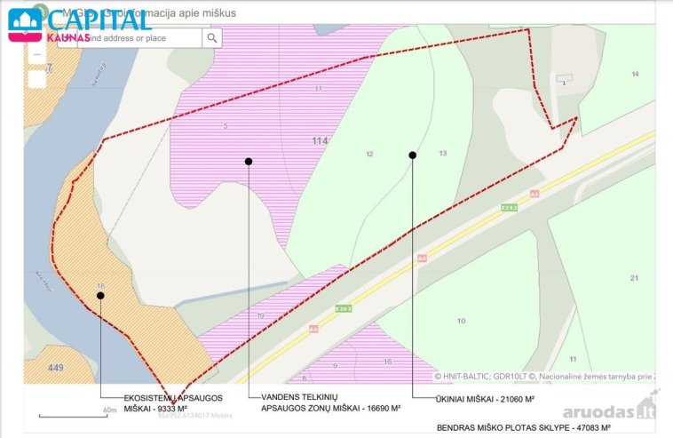 7.46 HA SKLYPAS TURIZMO AR PRAMOGŲ VERSLUI SU 287 M UPĖS PAKRANTĖS!