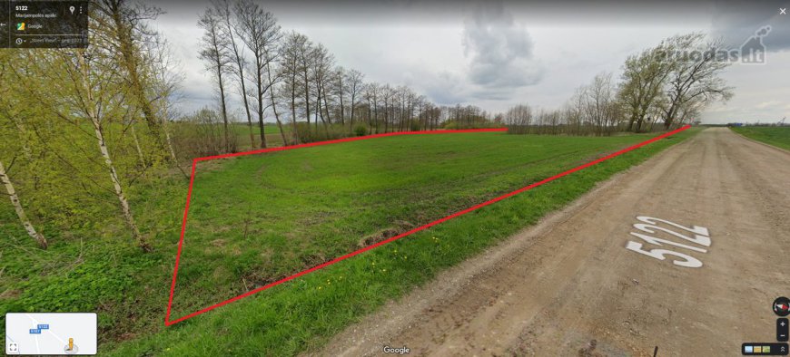 Parduodamas 1,79 ha žemės ūkio paskirties sklypas